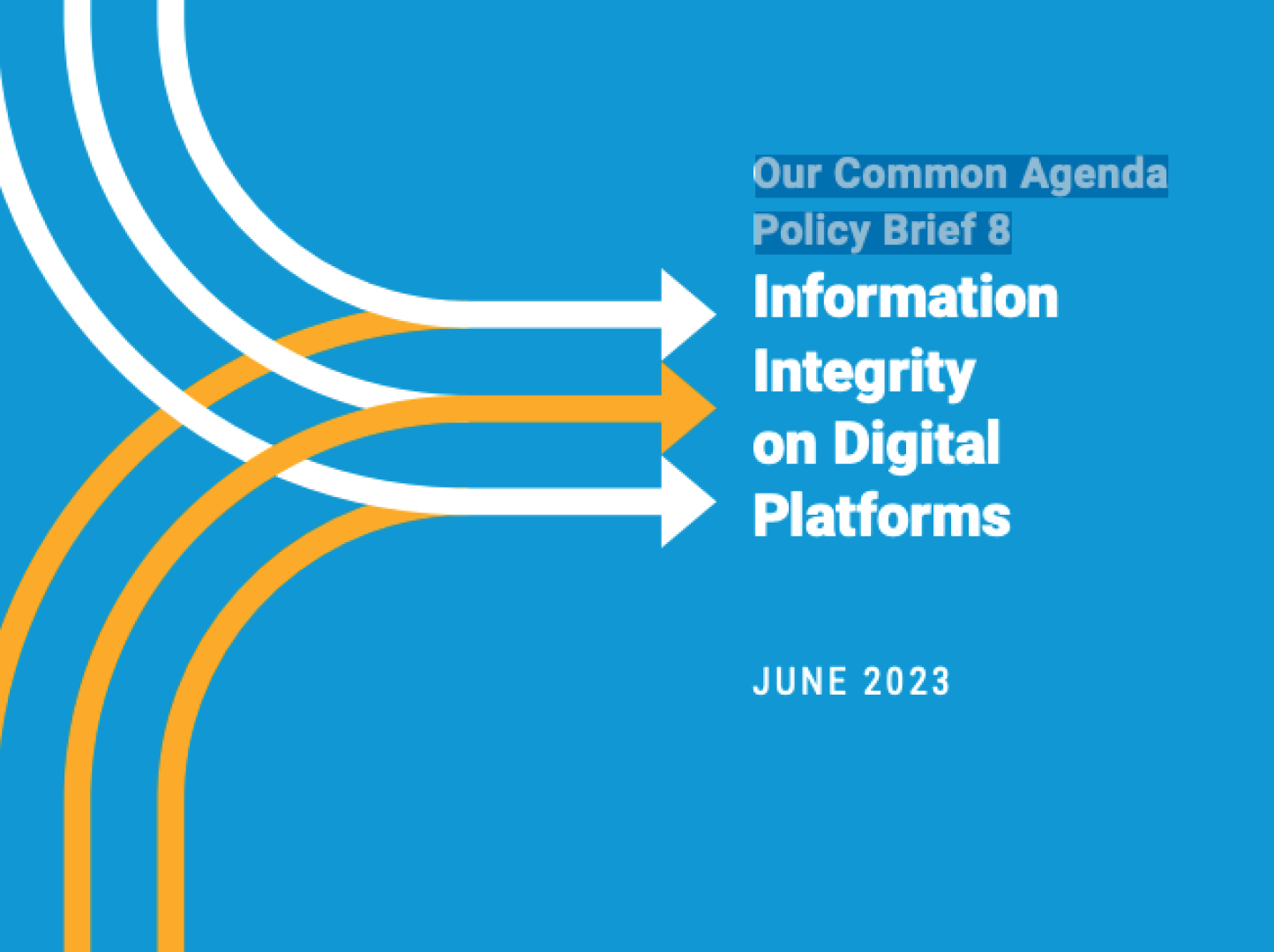 Information Integrity on Digital Platforms – Our Common Agenda Policy Brief 8
