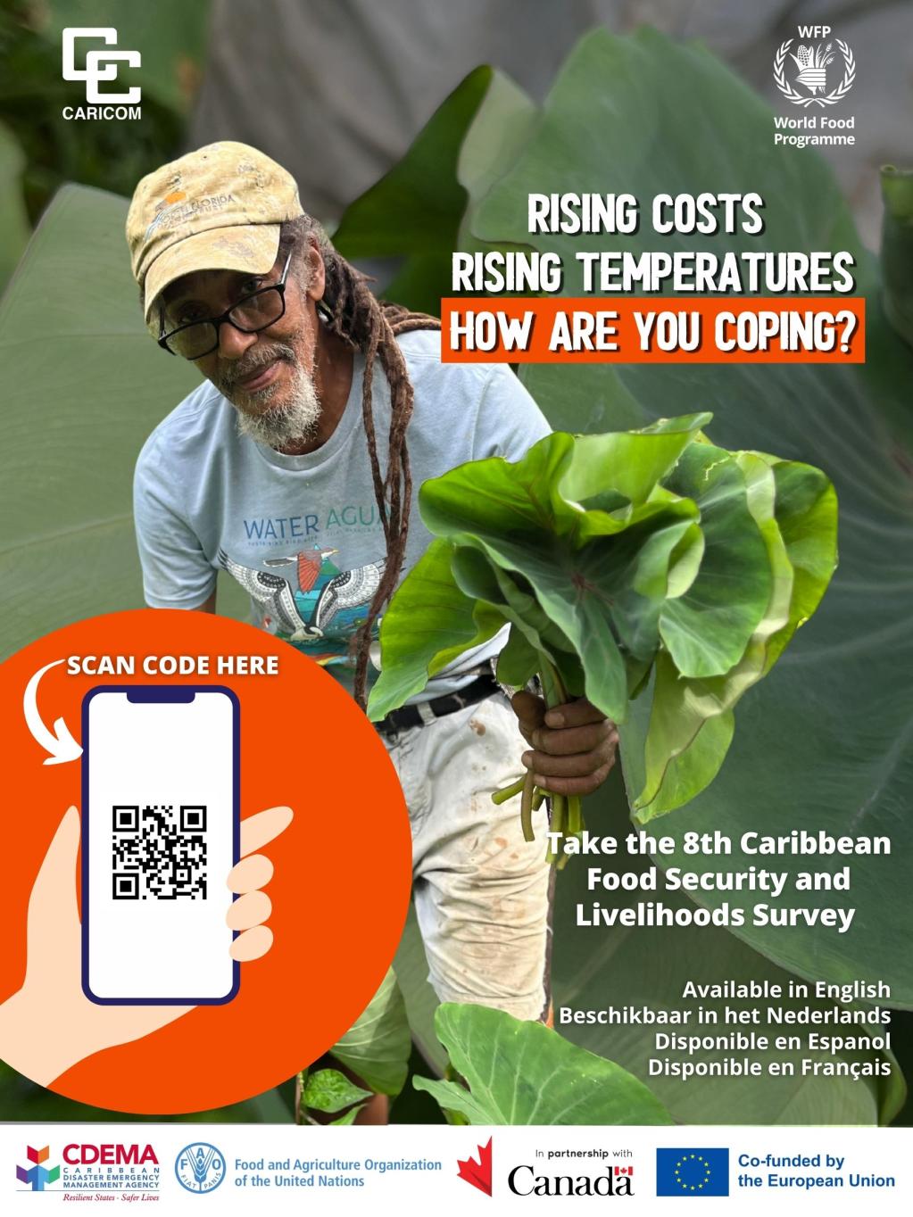 The Caribbean office of the United Nations World Food Programme (WFP) and the Caribbean Community (CARICOM) join forces to launch the Caribbean Food Security and Livelihoods Survey for the year 2025.