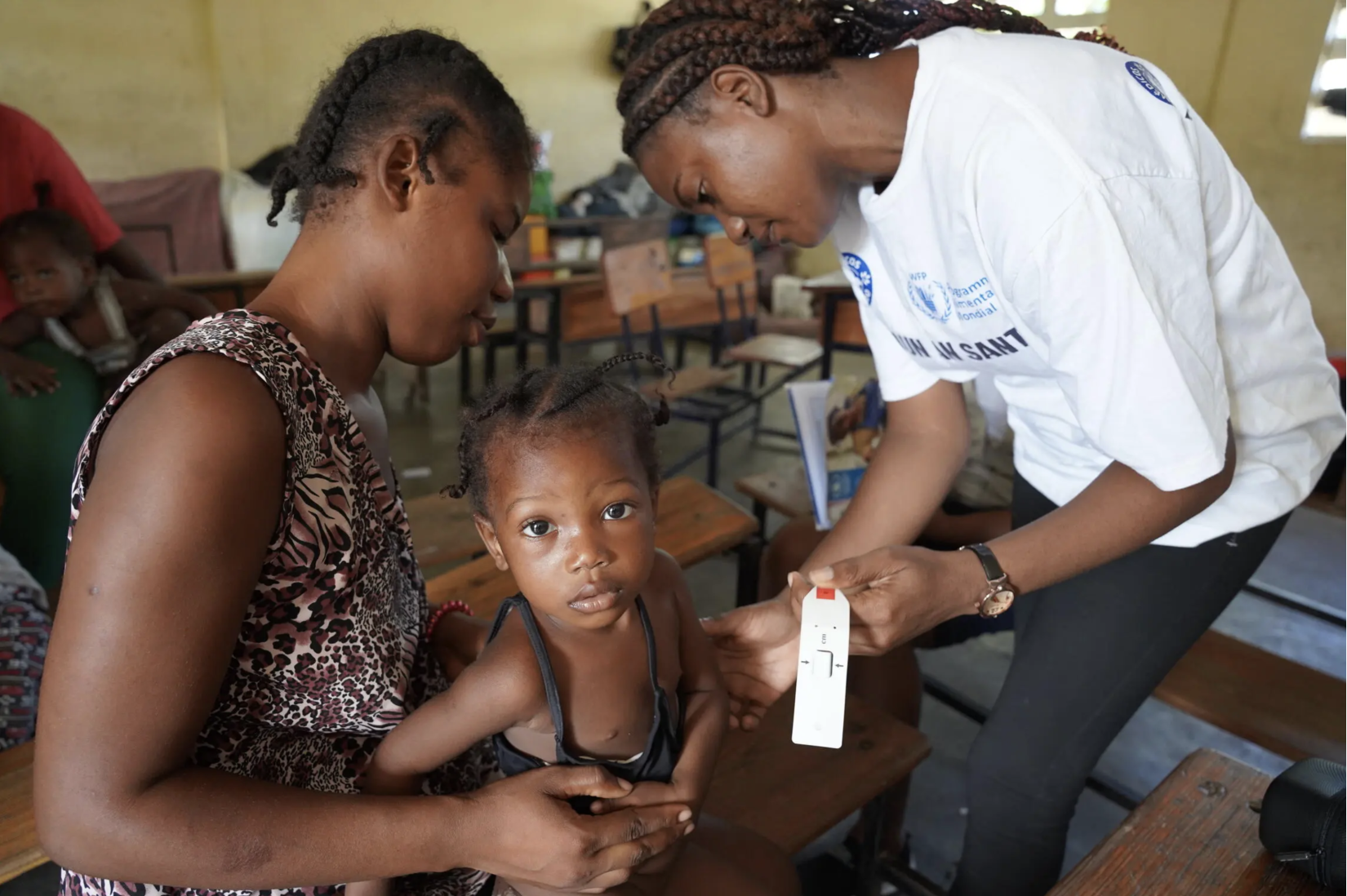 In partnership with Médecins du Monde Argentina, the World Food Programme is providing nutritional services at the Joseph Claude Bernard School