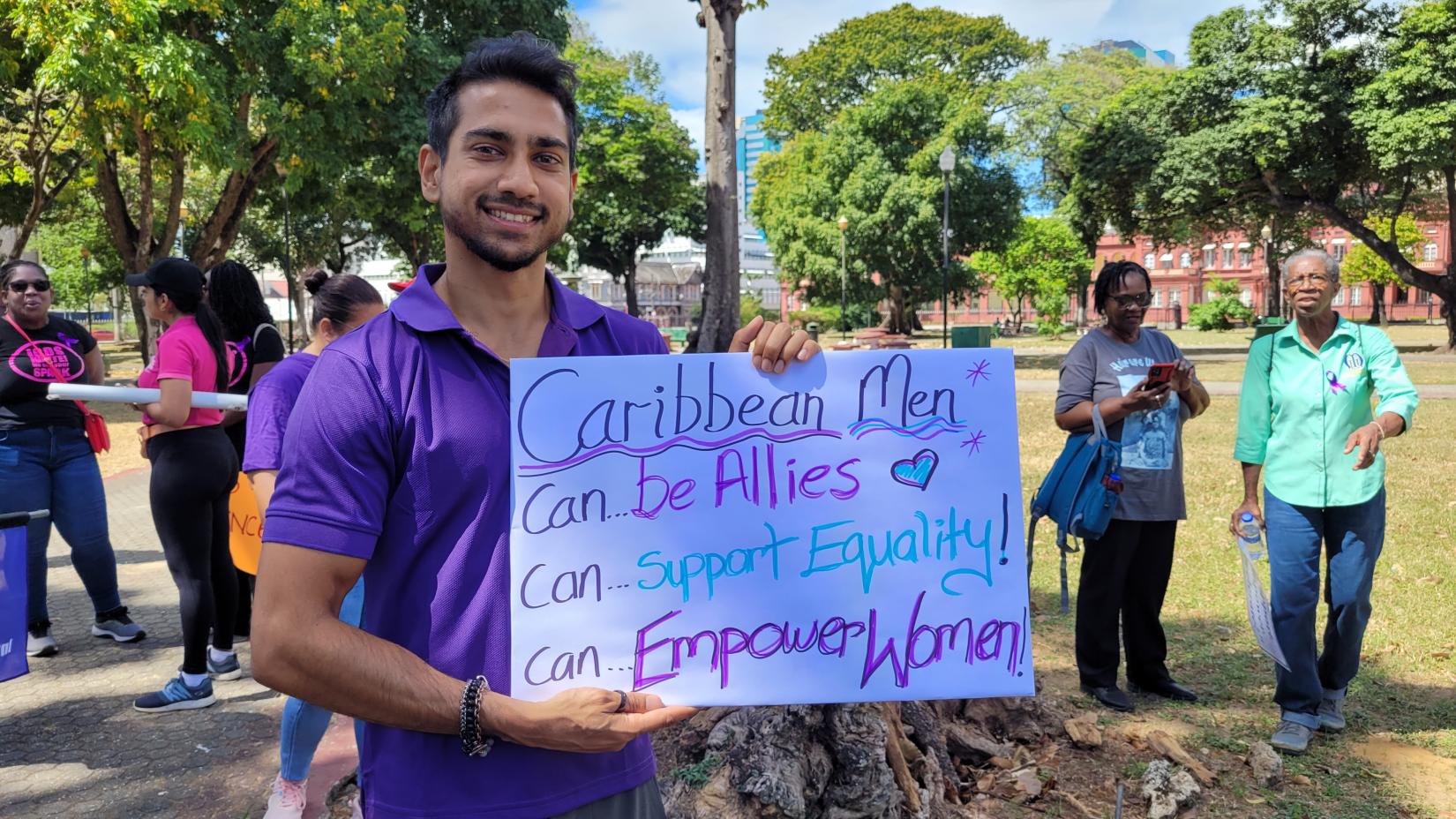 International Women's Day march 2025 Trinidad and Tobago