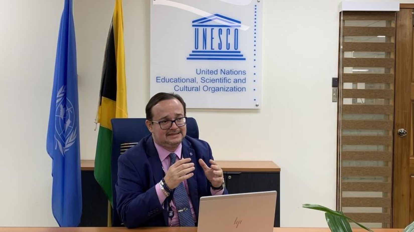 Omar Hernández joined the United Nations Educational, Scientific and Cultural Organization (UNESCO) Office for the Caribbean in October 2024. Located in Kingston, Jamaica, the Office serves the entire English- and Dutch-speaking Caribbean.