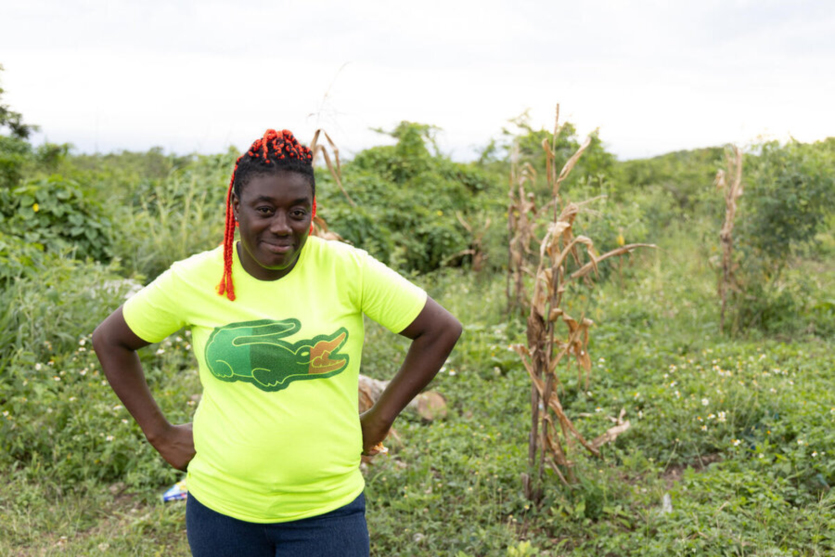In the remote hills of Manchester, Jamaica, farmer Shanice Hewitt is rebuilding her life with her partner and three sons after Hurricane Beryl tore the roof from their rented home. With savings from WFP aid, she dreams of a new start on her grandmother’s land.