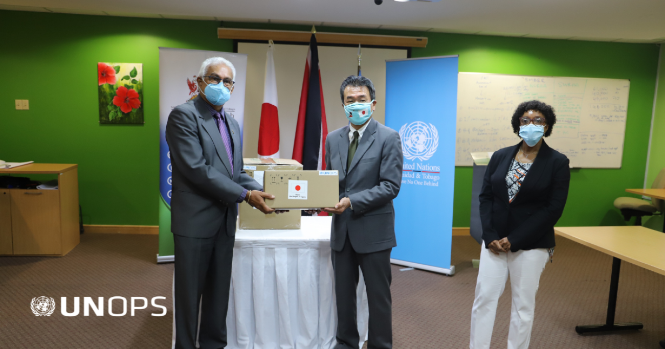 UNOPS and PAHO deliver medical equipment in Trinidad and Tobago