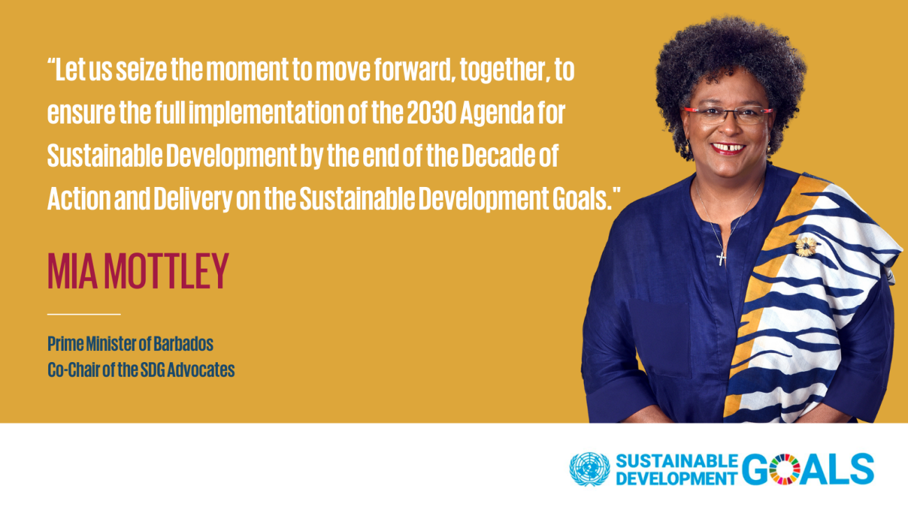 Quote card featuring image of Mia Mottley