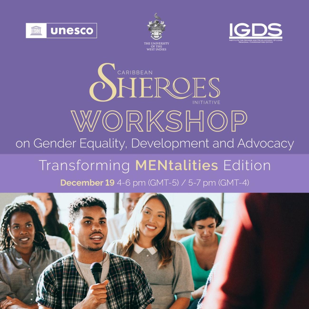 flyer promoting registration for Sheroes Academy workshop