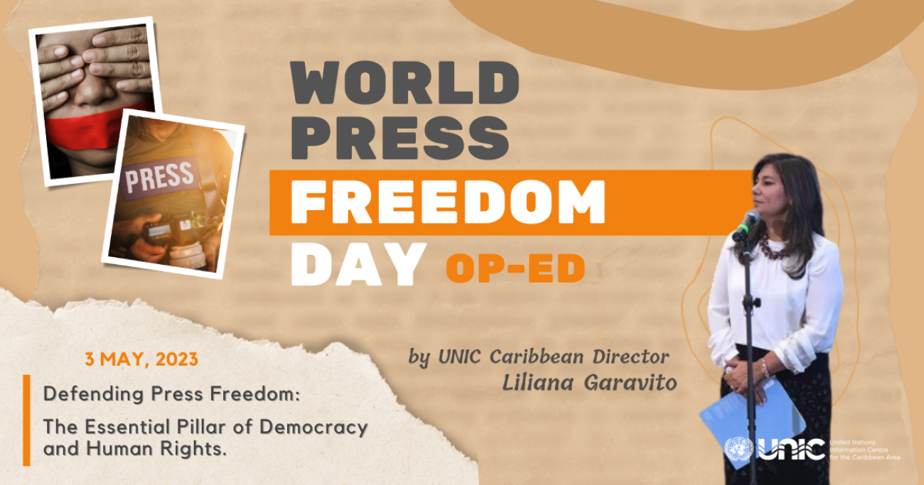 World Press Freedom Day Op-Ed by UNIC Caribbean Director Liliana Garavito