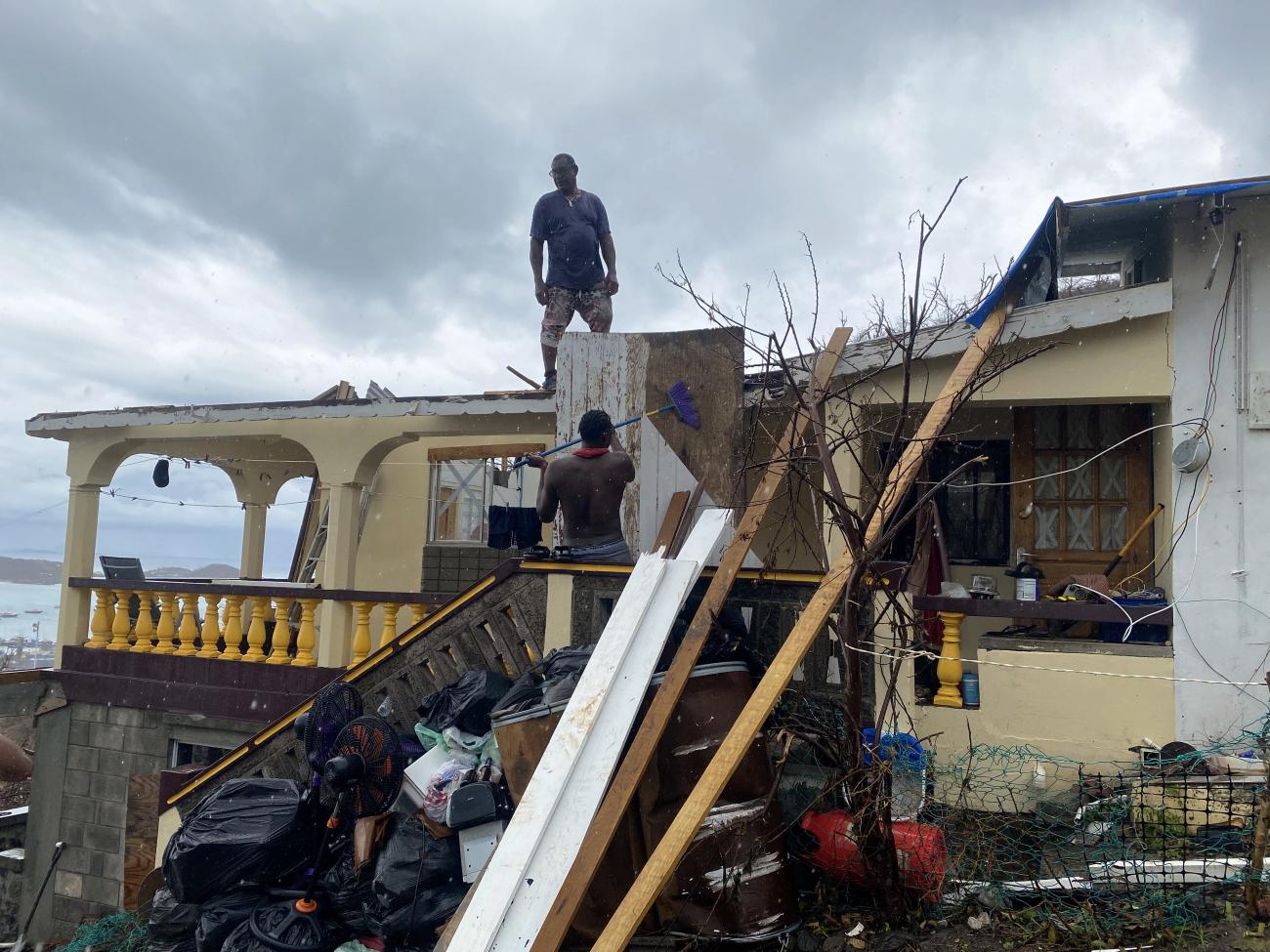A glimpse of devastation caused by Hurricane Beryl in July of 2024 in Petite Martinque, Grenada.