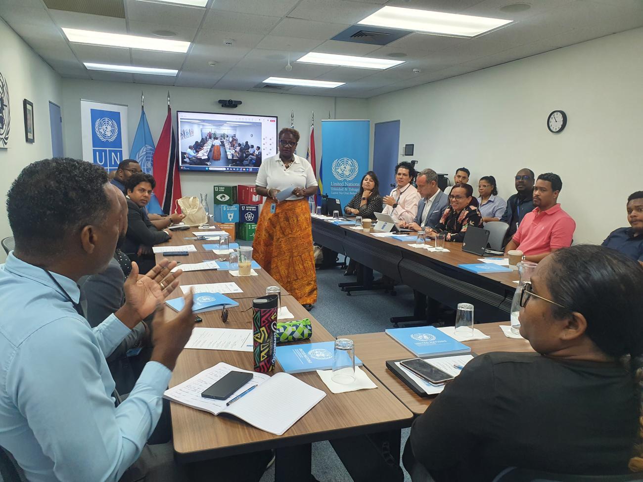 Founder of Westfield Communications, Nicole Duke-Westfield, makes her point during the Media Workshop on Misinformation, Disinformation and Hate Speech.