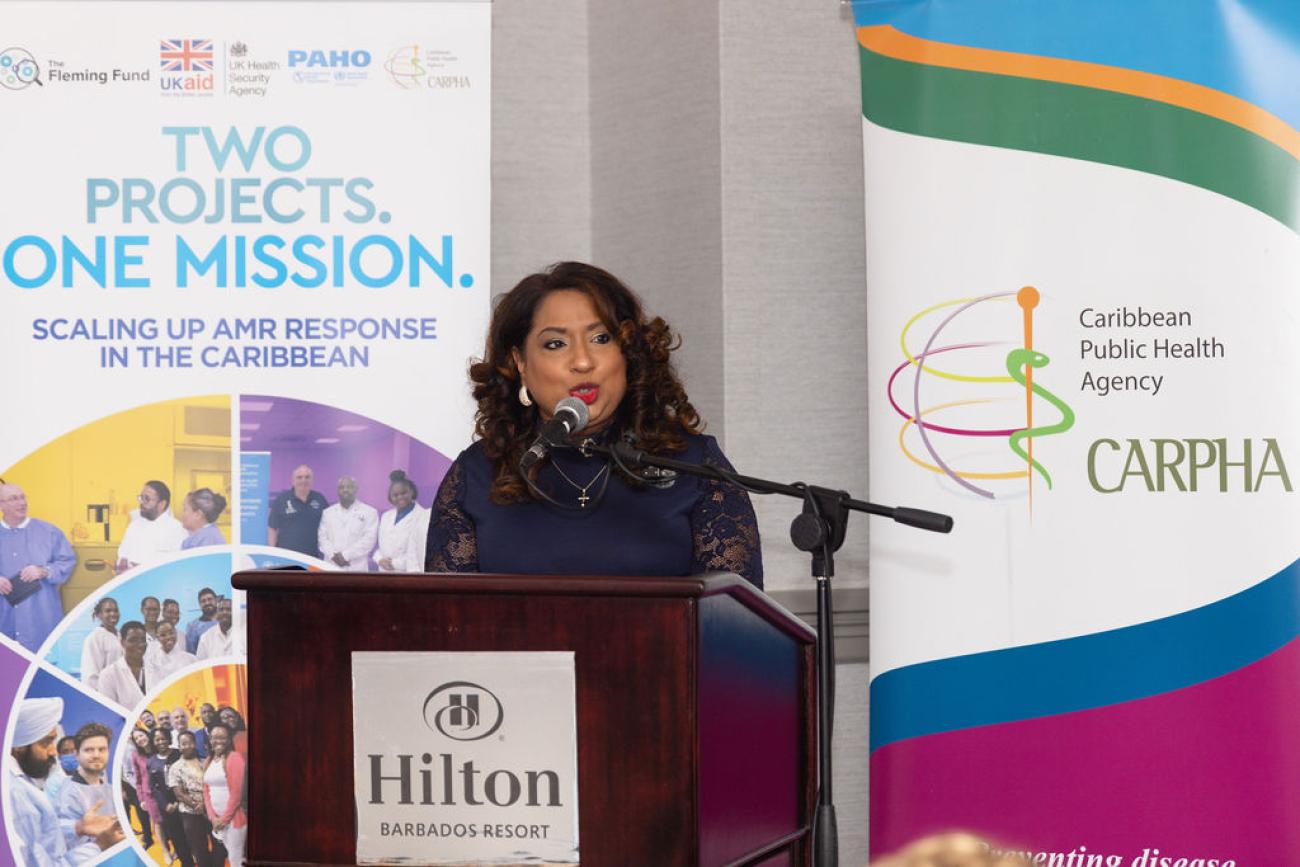 Lisa Indar, Executive Director at The Caribbean Public Health Agency (CARPHA).