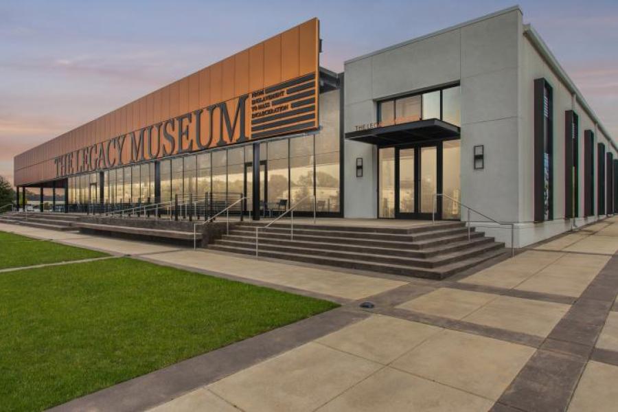 The Legacy Museum: From Enslavement to Mass Incarceration, in Montgomery, Alabama, United States. Photo courtesy of the Equal Justice Initiative.