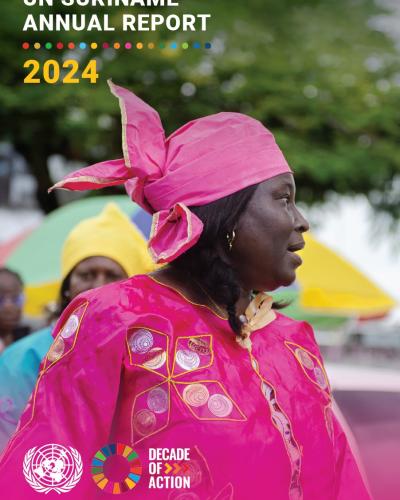 Cover of the document called the: United Nations Suriname Annual Report 2024