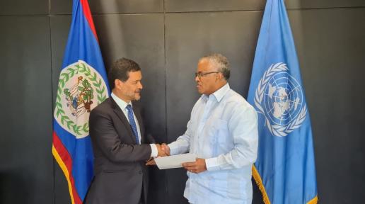 UN Belize Resident Coordinator Presents Credentials to the Government