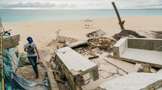 The aftermath of Hurricane Irma in Barbuda.