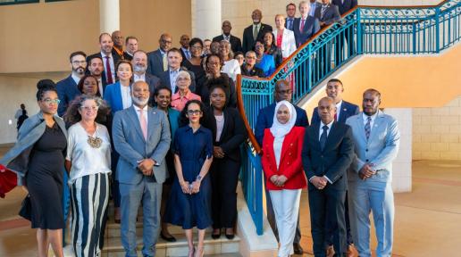 Officials in justice administration from around the Caribbean attended the launch of the Partnership of the Caribbean and the European Union on Justice (PACE Justice) Regional Programme in Bridgetown, Barbados on Tuesday, October 17, 2023.