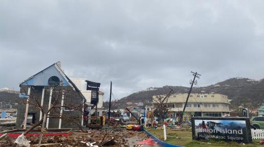 Hurricane Beryl devastating impact on Union Island in Saint Vincent and the Grenadines 