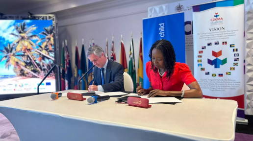 CDEMA and UNICEF sign New agreement to strengthen commitment to child-centered disaster management in the Caribbean at CDM 13